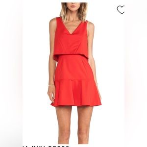 Black Halo Shawna overlay dress